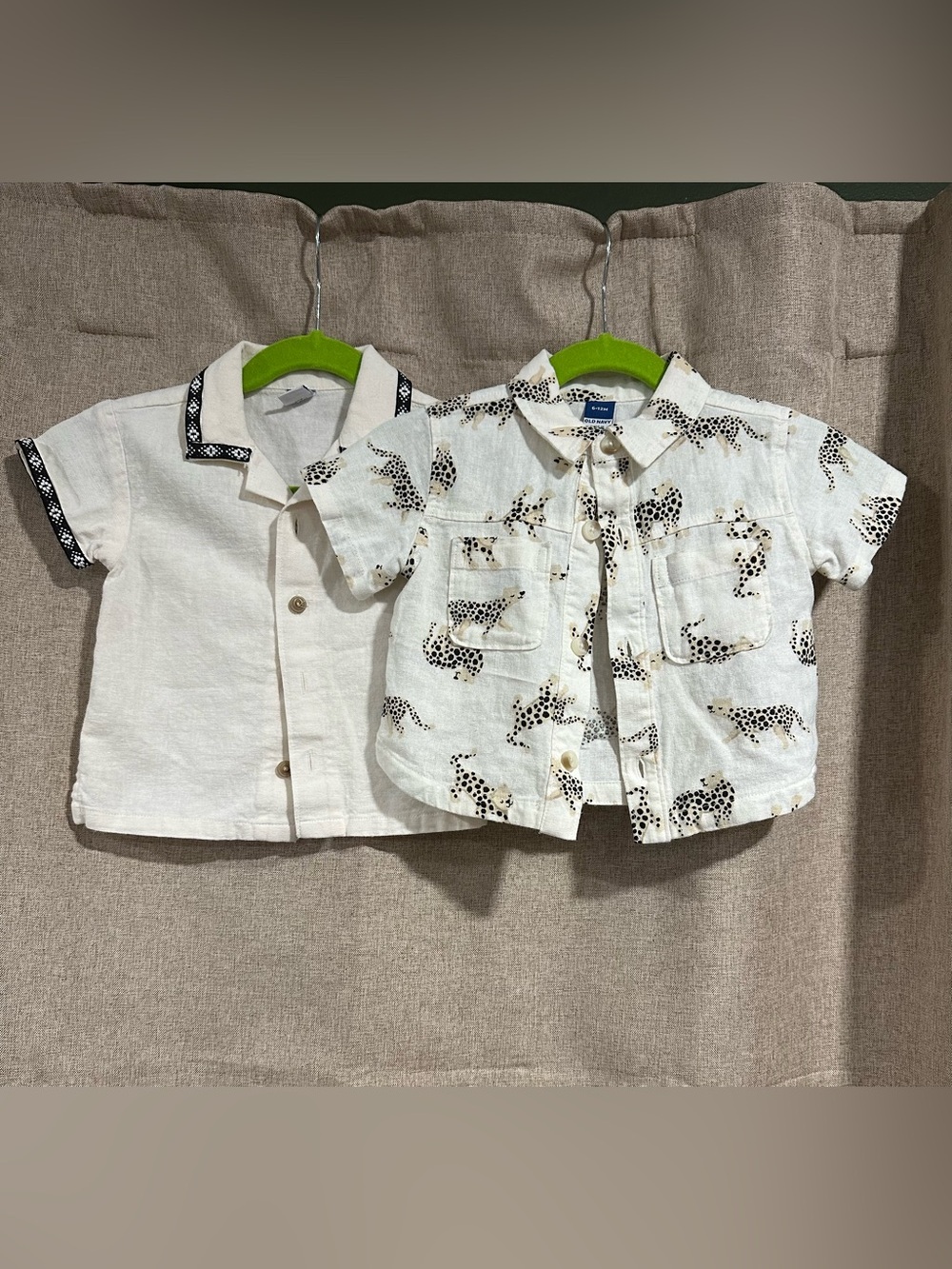Old Navy Linen Blend Button-Up Shirt Set